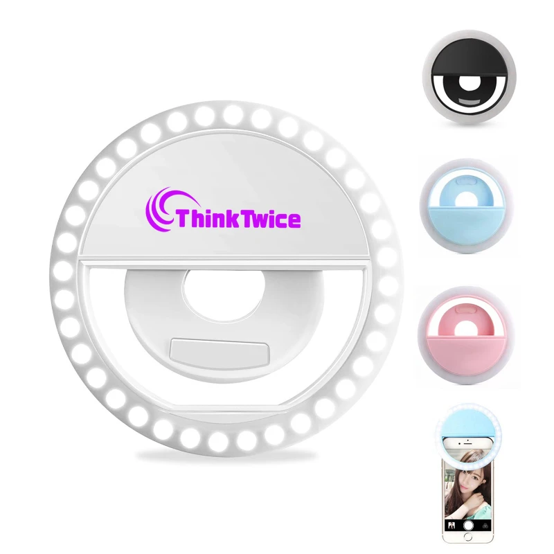 flashing selfie ring light