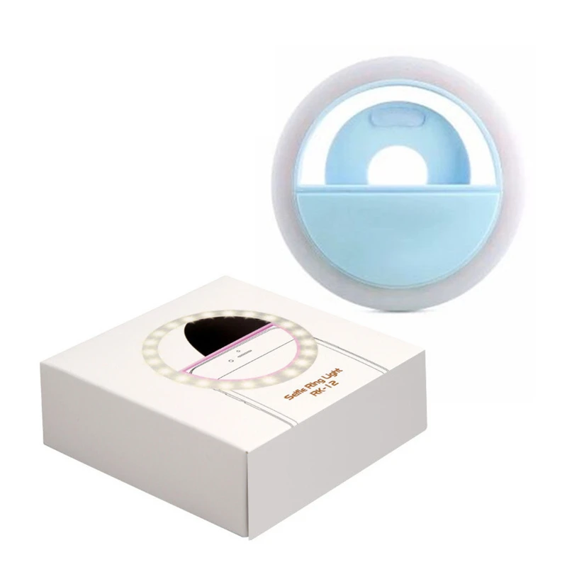 flashing selfie ring light