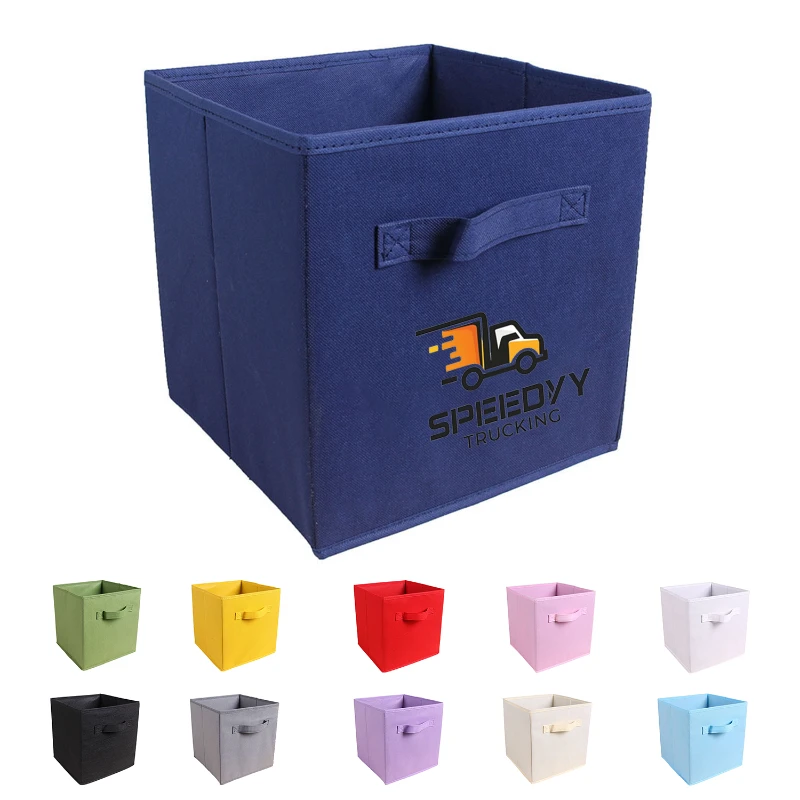 collapsible storage cubes organizer with handles