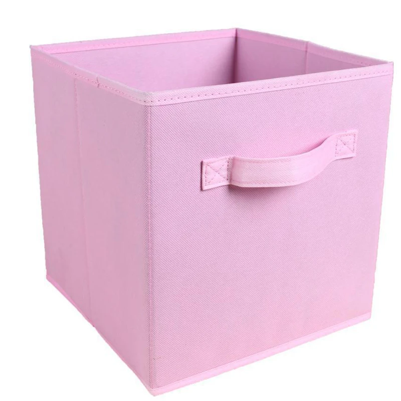 collapsible storage cubes organizer with handles