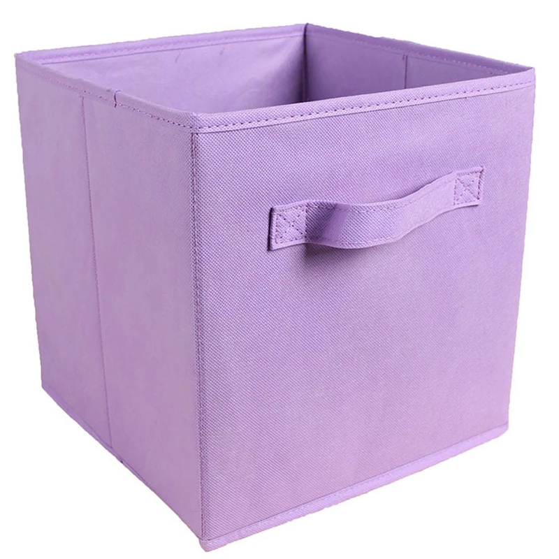 collapsible storage cubes organizer with handles