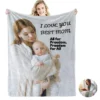 throw blankets with picture customized