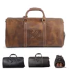 crazy horse leather duffel bag