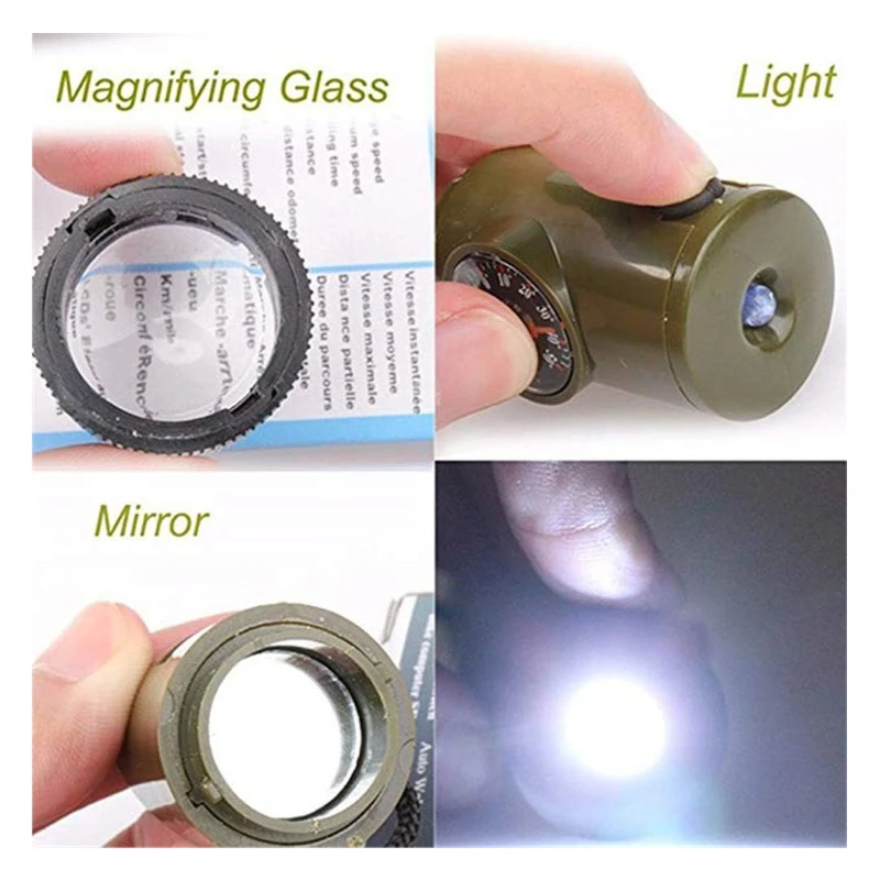 7 in 1 survival multifunction tools outdoor hiking accessori