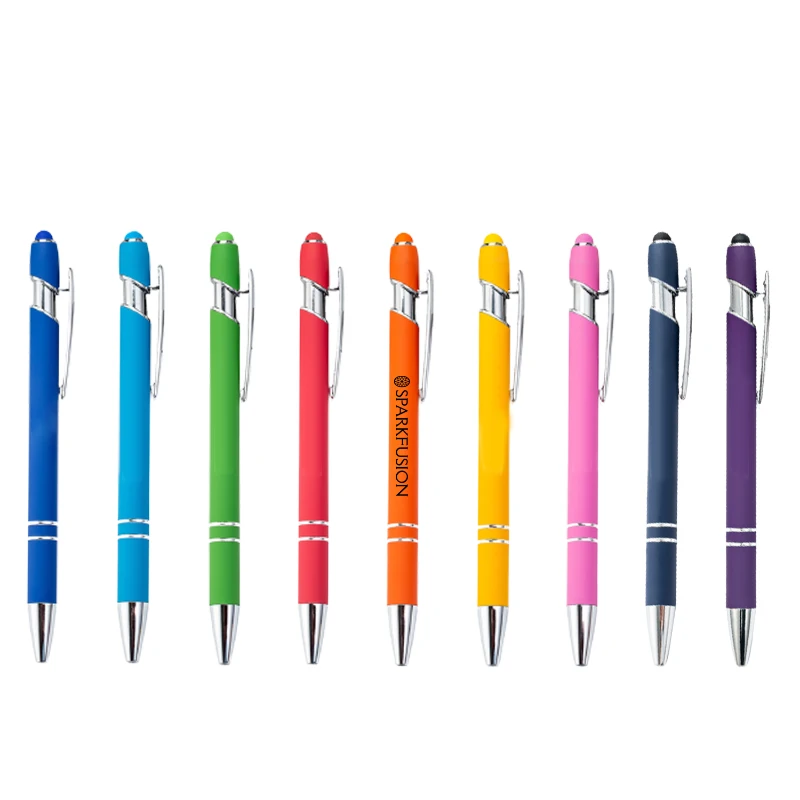 rubberized soft touch ballpoint pen