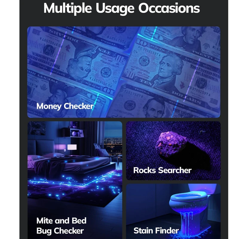 Black Mini UV Flashlight