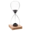 magnetic hourglass with wood base