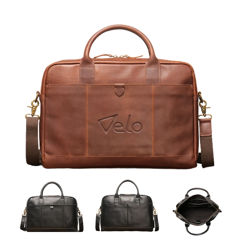 genuine leather briefcases laptop bag