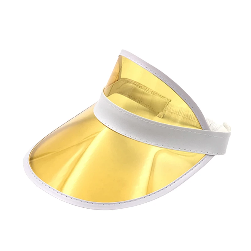 clear colored plastic sun visors hat