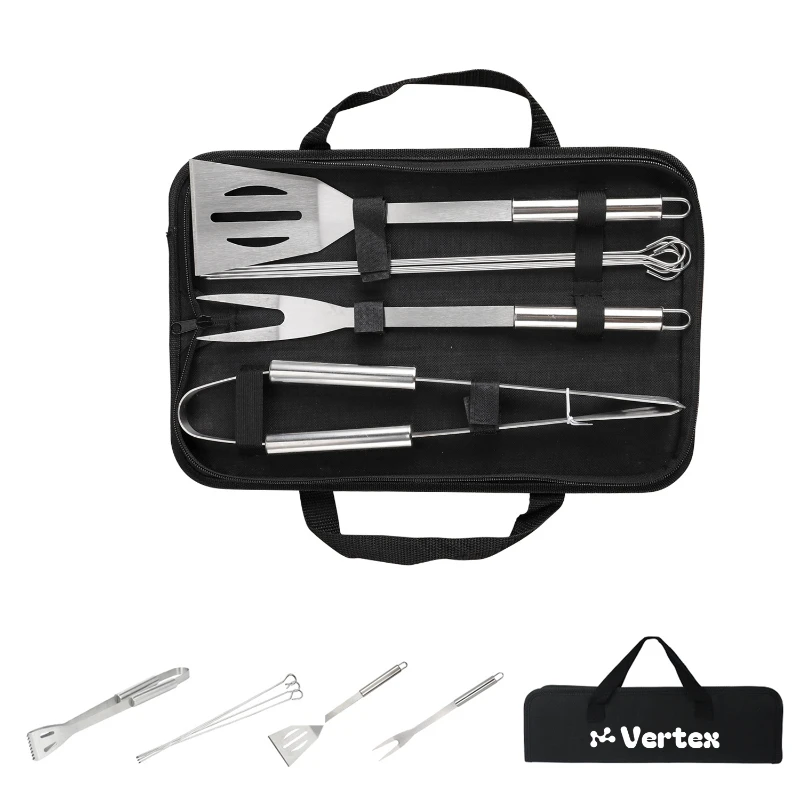 8pcs bbq grill tools set with portable bag