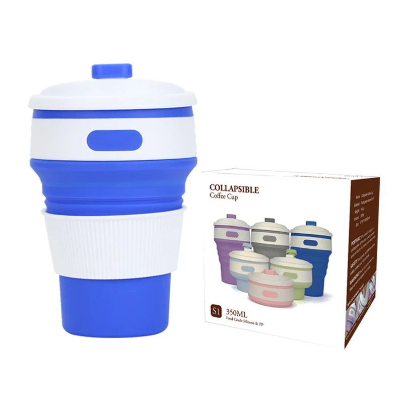 collapsible camping silicone cup