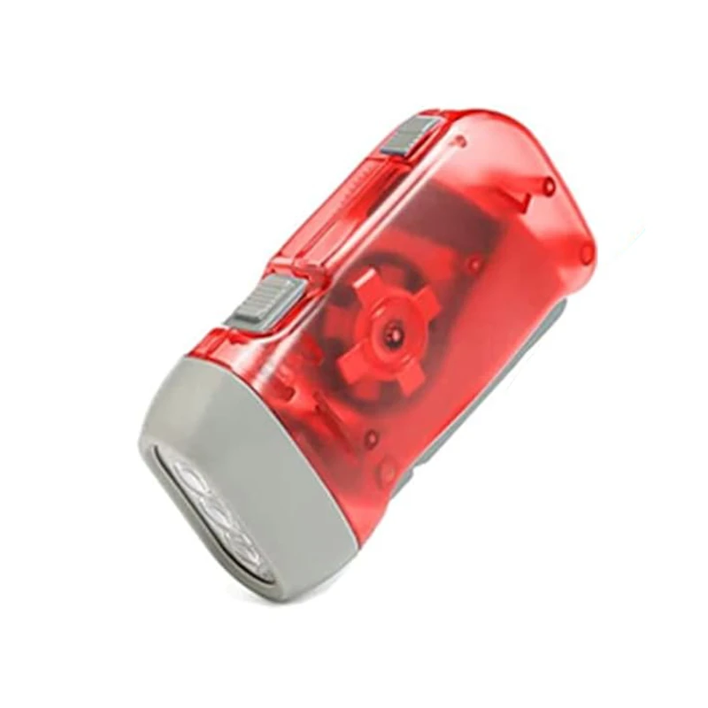 battery free outdoor hand crank flashlight