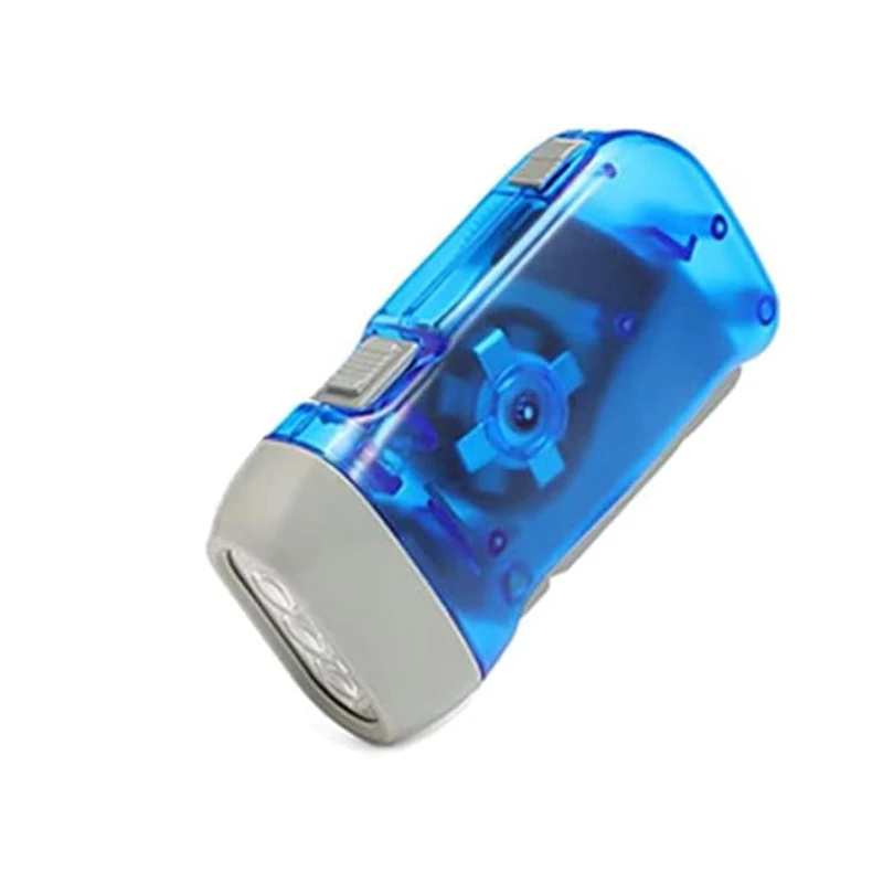 battery free outdoor hand crank flashlight