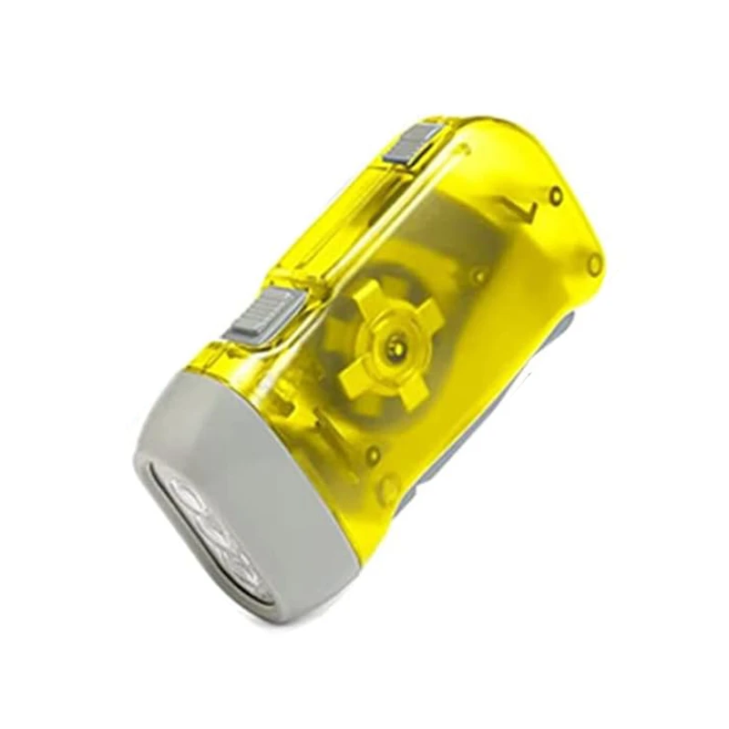 battery free outdoor hand crank flashlight