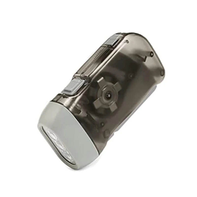 battery free outdoor hand crank flashlight