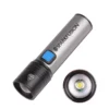 telescopic zoom led flashlight