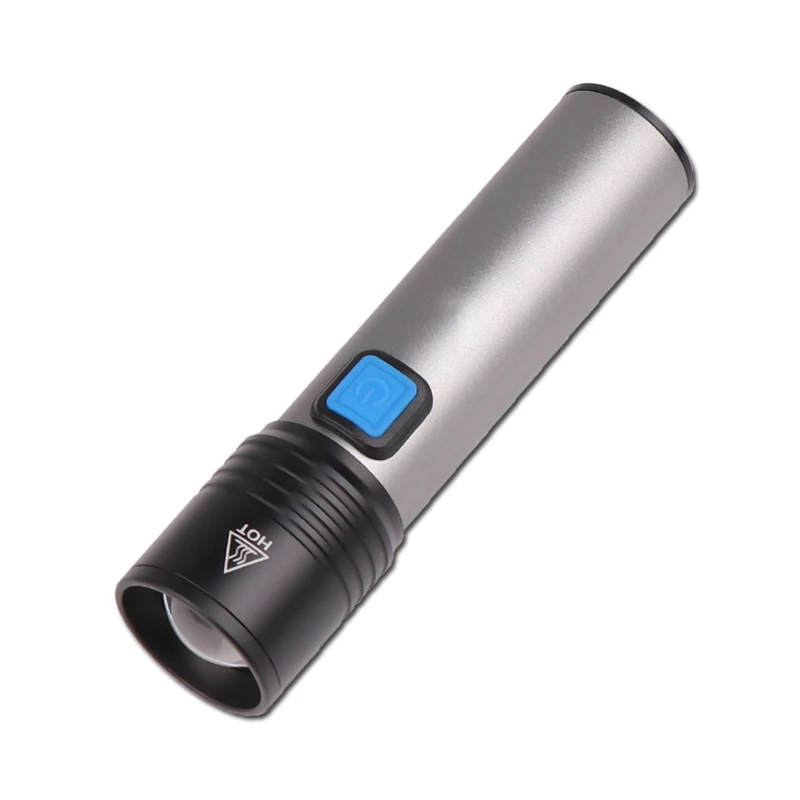telescopic zoom led flashlight