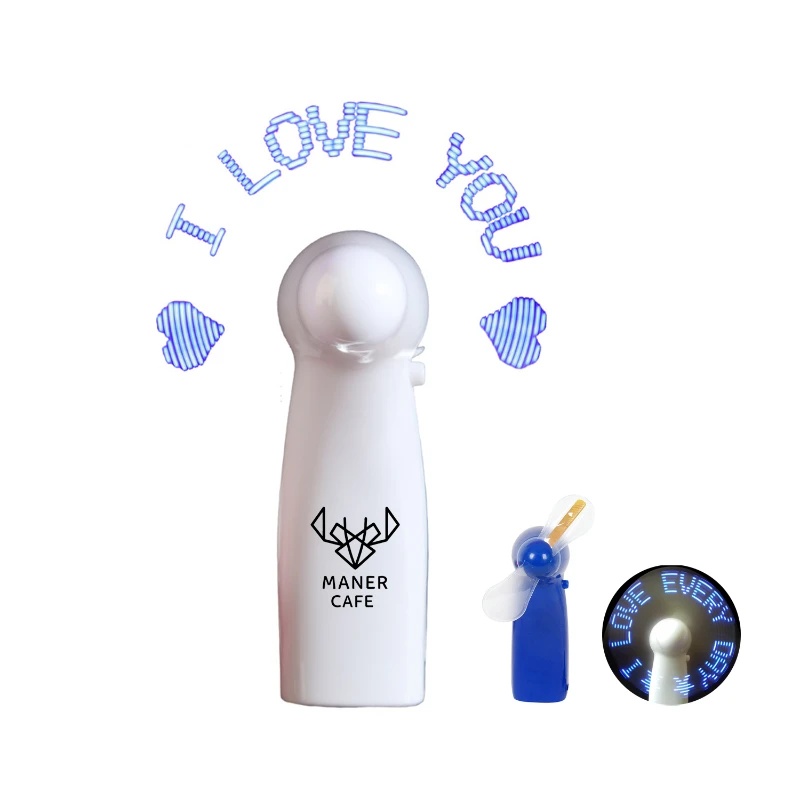 handheld fan with led display