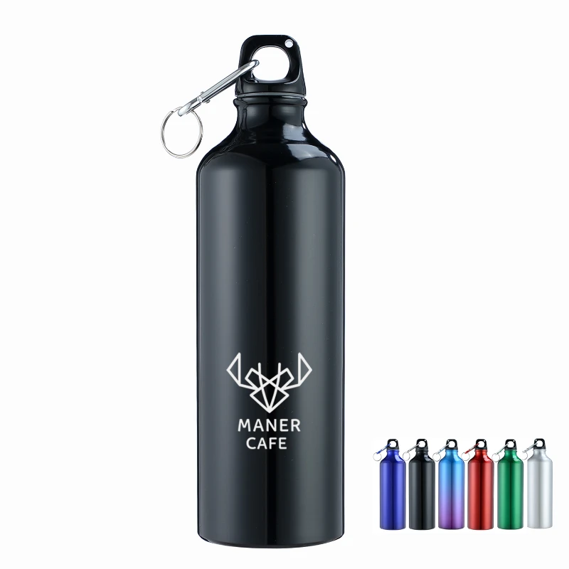 17oz aluminum water bottle with carabiner