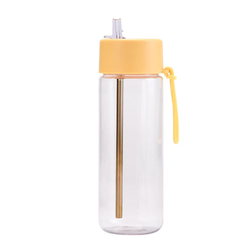 25 oz outdoor plastic straw bottle