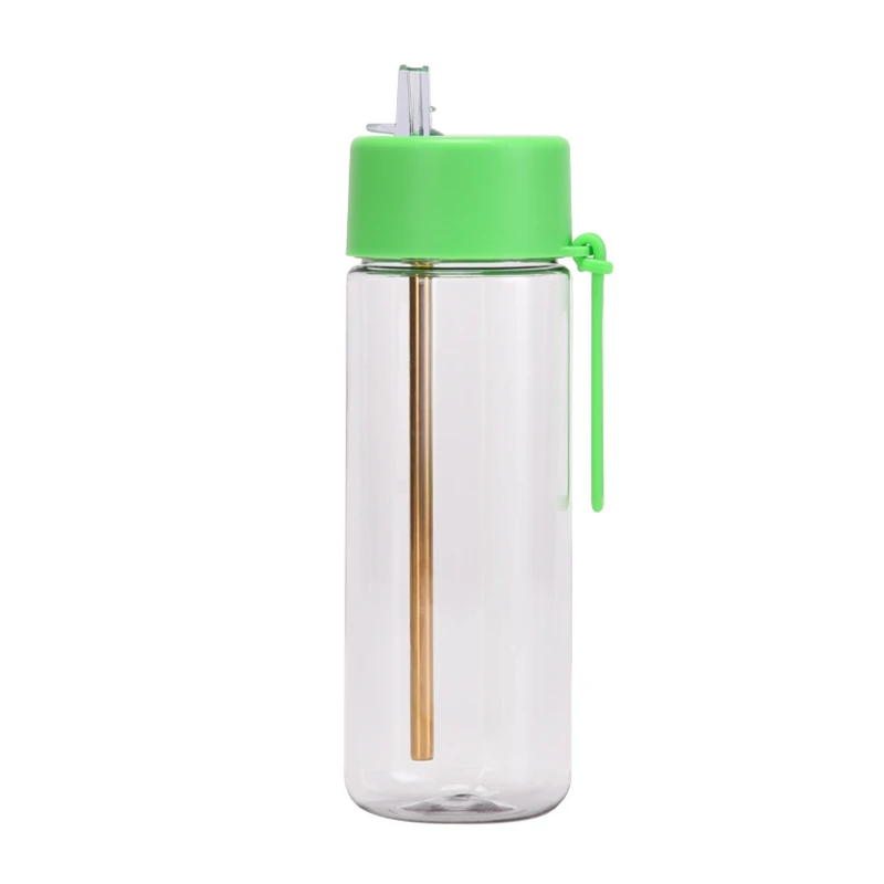 25 oz outdoor plastic straw bottle