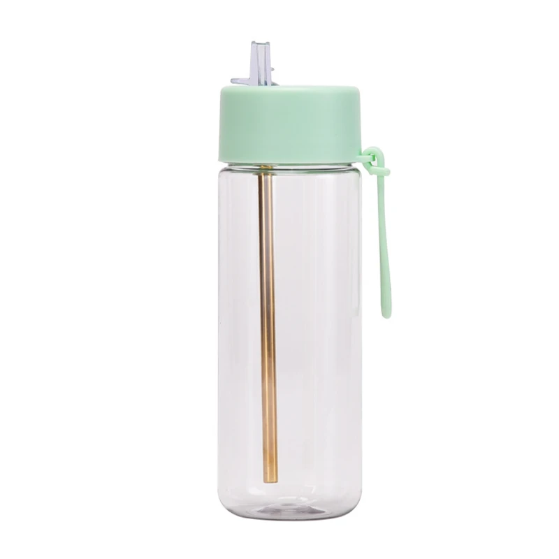 25 oz outdoor plastic straw bottle