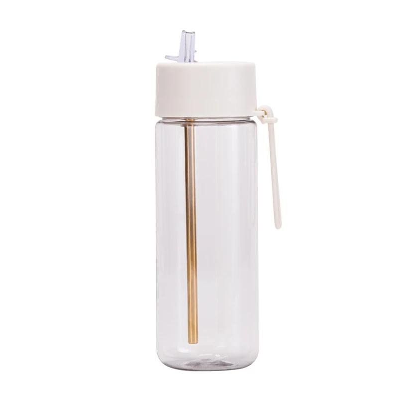 25 oz outdoor plastic straw bottle