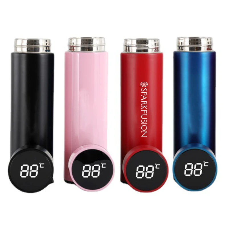 touch screen display temperature insulation bottle