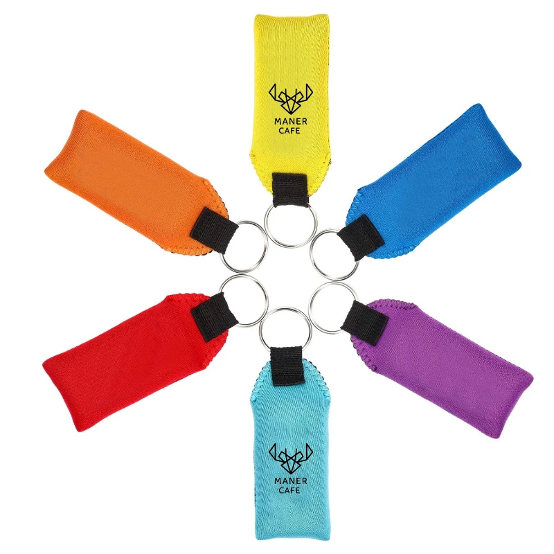 floating neoprene keychain