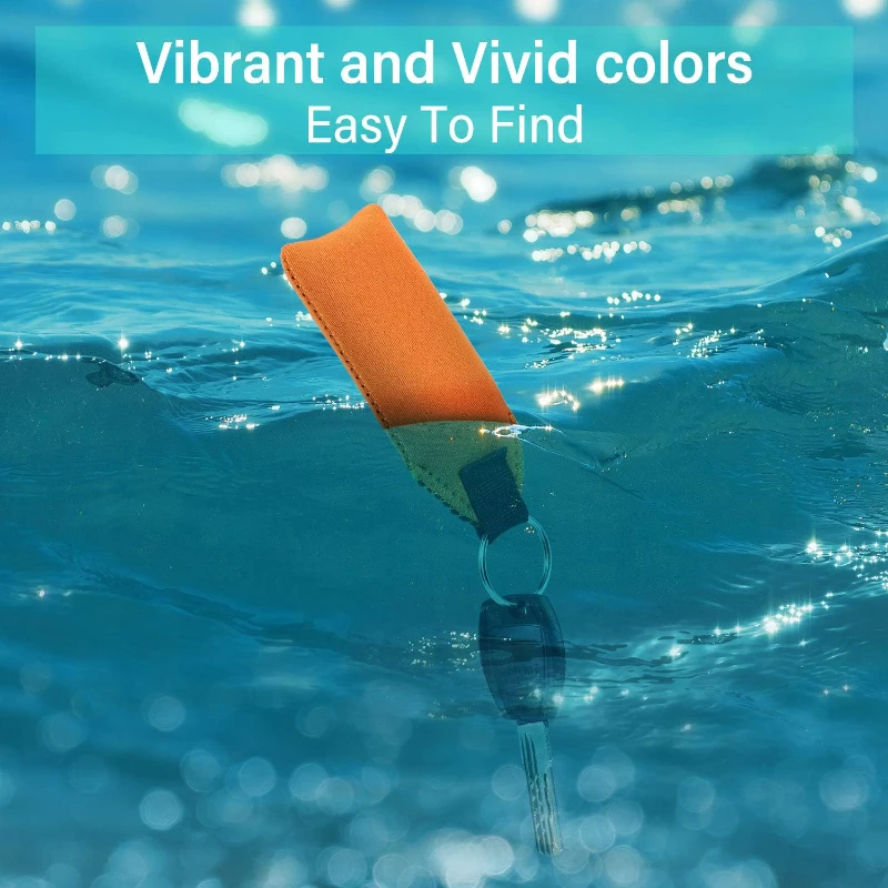 floating neoprene keychain