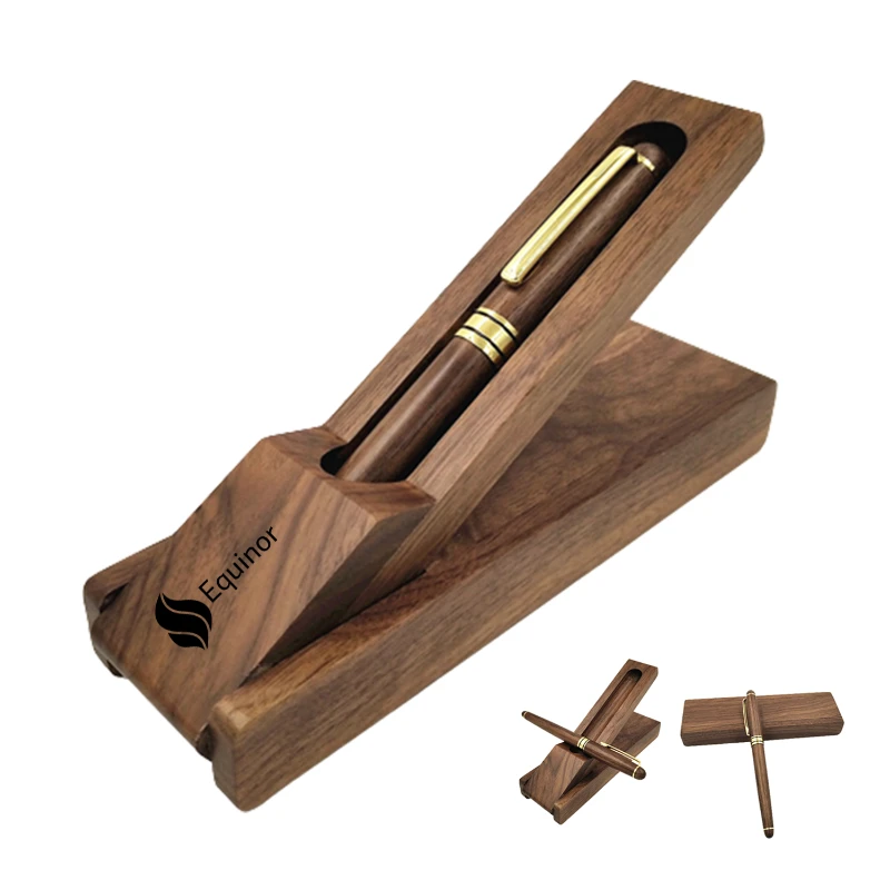 personalized wooden pen with folding case
