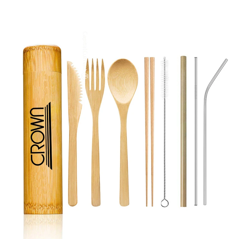 eco friendly bamboo tableware set
