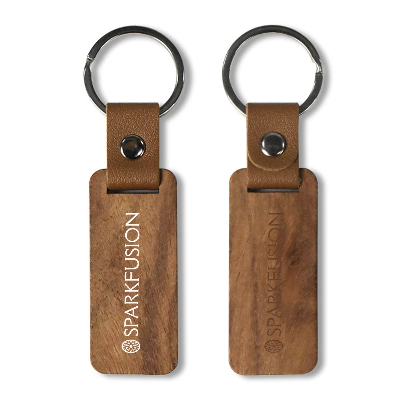 beech wood keychain