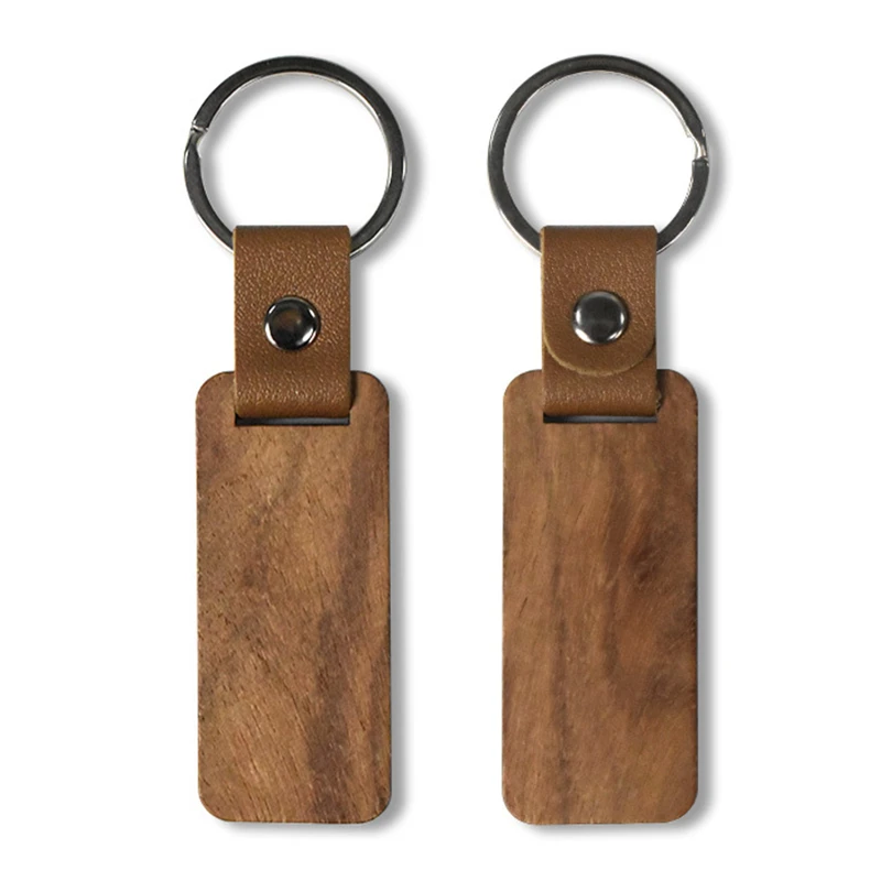 beech wood keychain