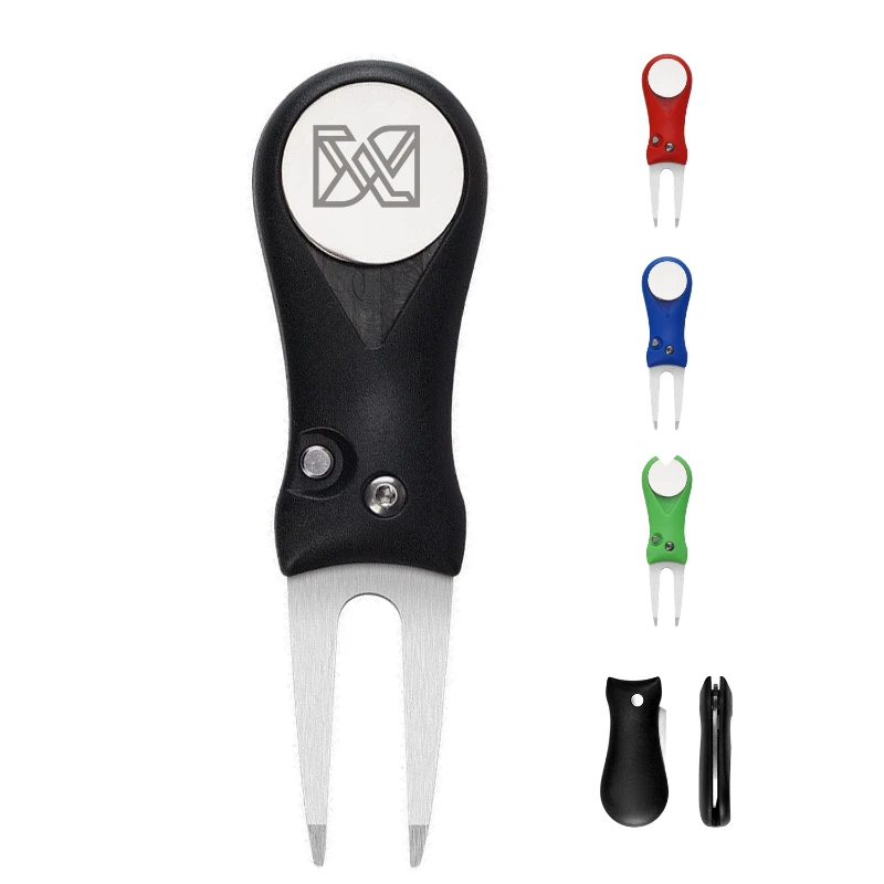 metal foldable golf divot repair tool