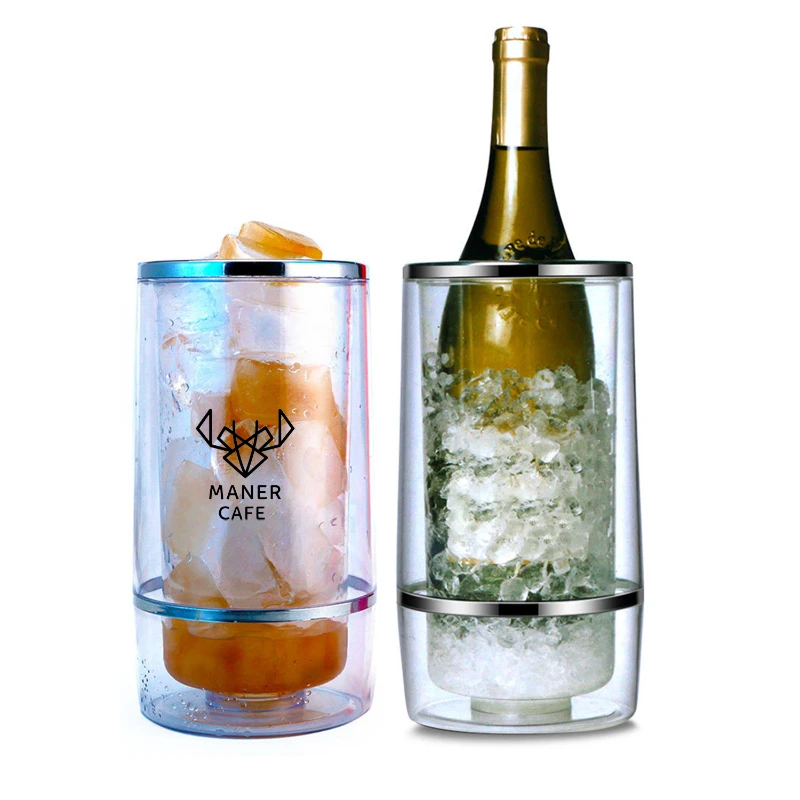 double walled bottle cooler