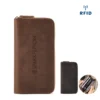 genuine leather clutch bag wallet