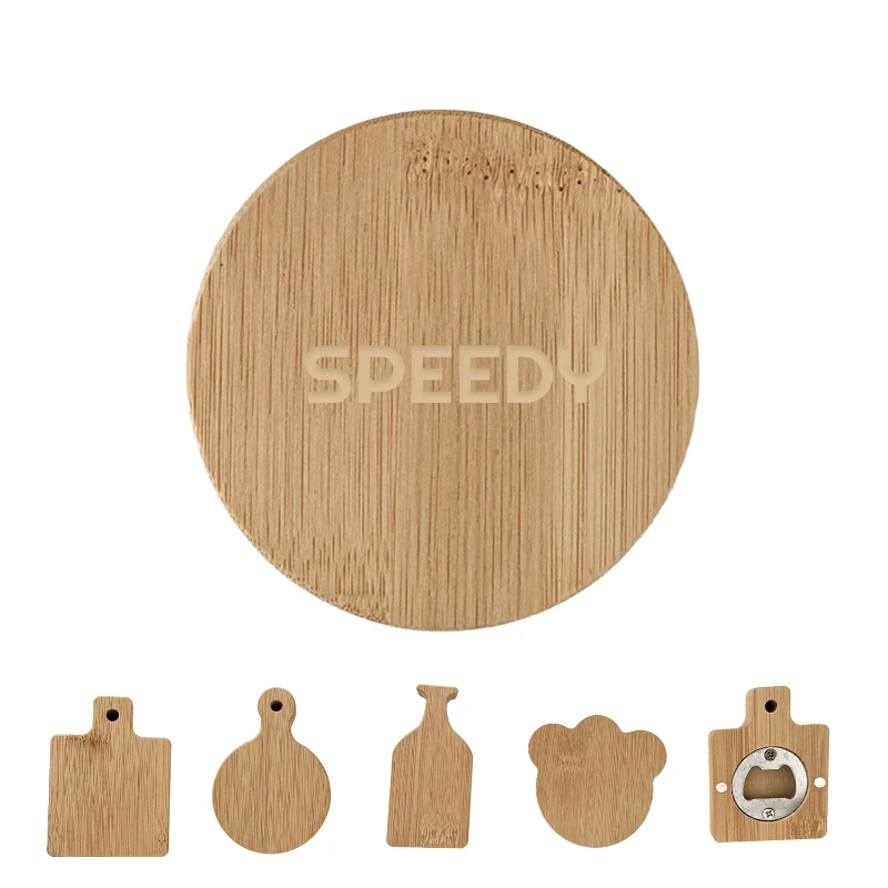 natural wood magnetic bottle opener