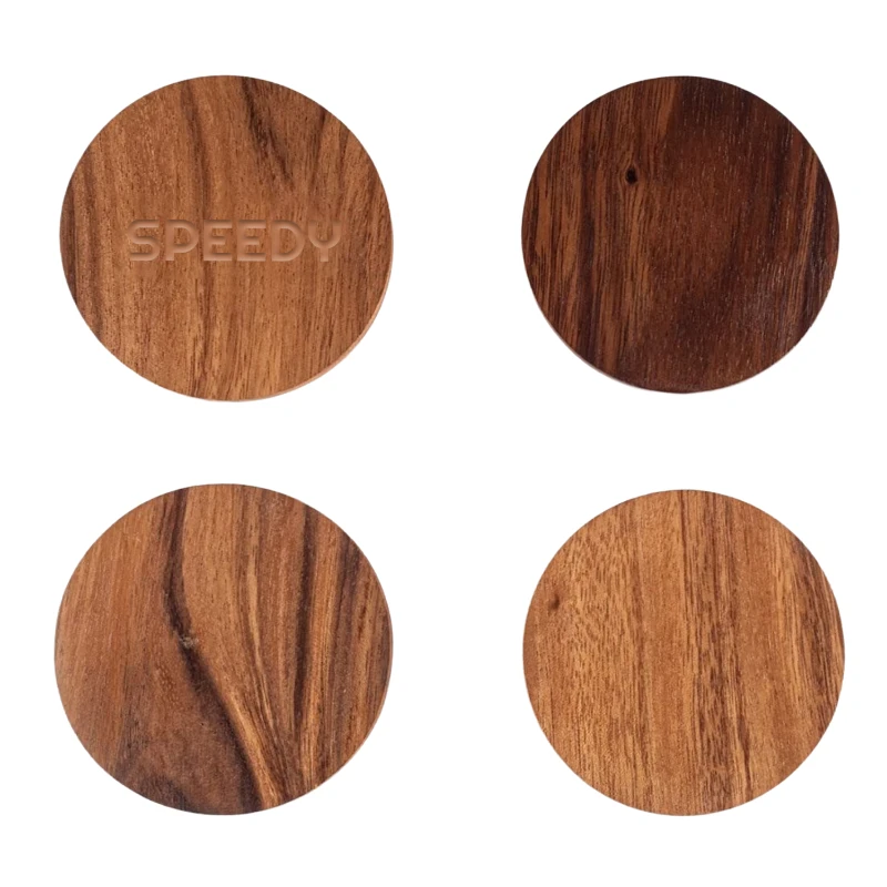 acacia wood coaster