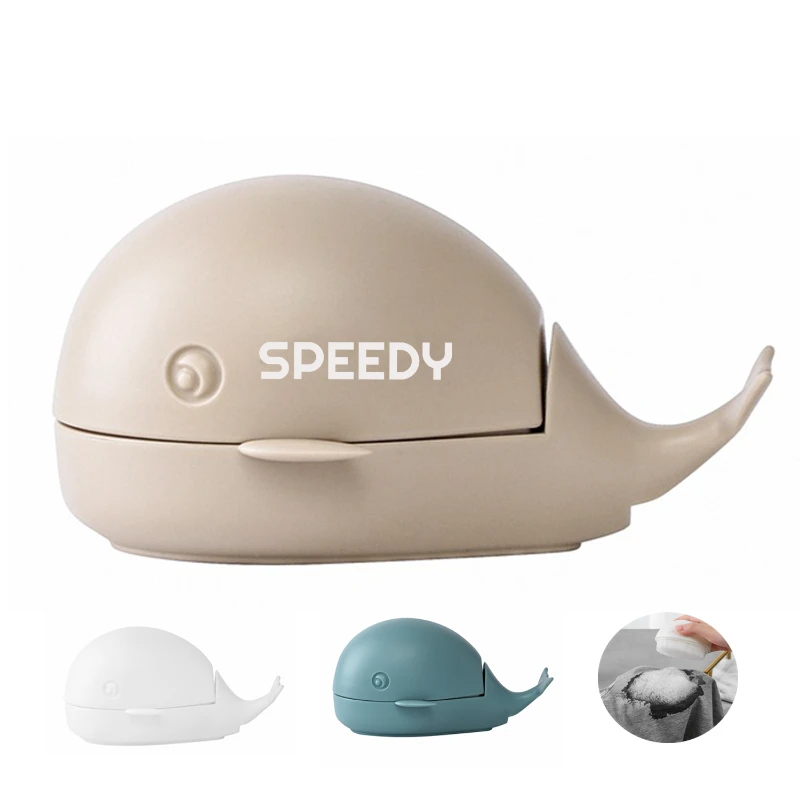 small whale laundry brush