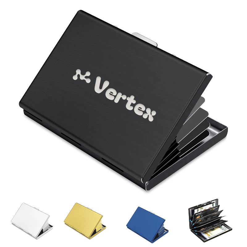 metal minimalist slim credit card wallet