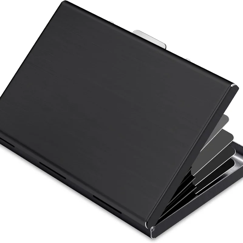 metal minimalist slim credit card wallet