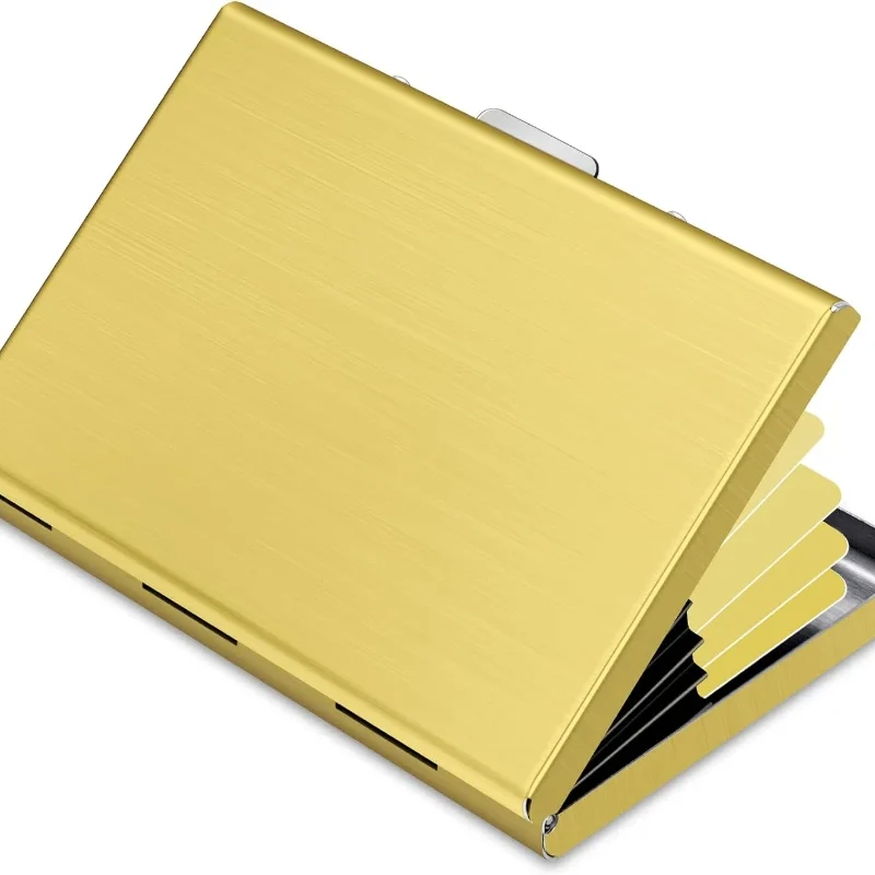 metal minimalist slim credit card wallet