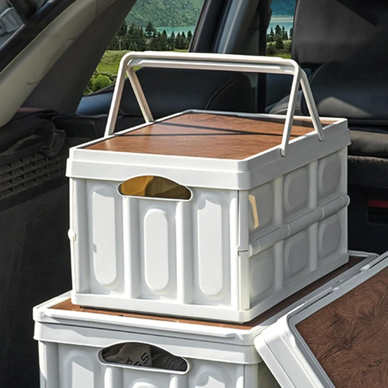 large capacity foldable storage box with handle