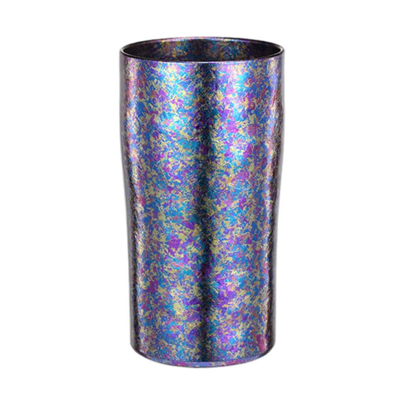 outdoor titanium double layer beer cup