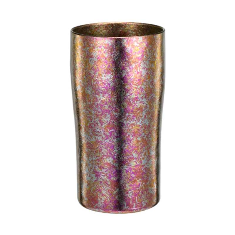 outdoor titanium double layer beer cup