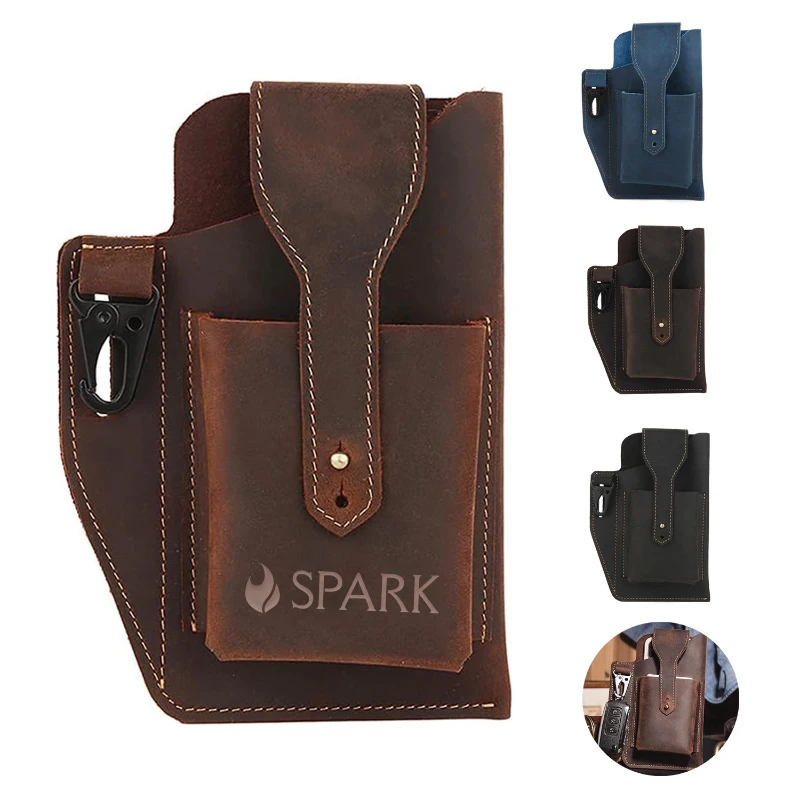 leather phone holster for men