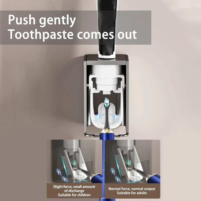 toothbrush holder automatic toothpaste dispenser