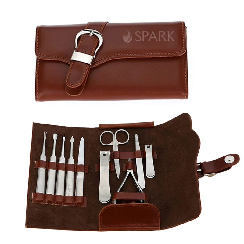stainless steel 10 in 1 manicure set