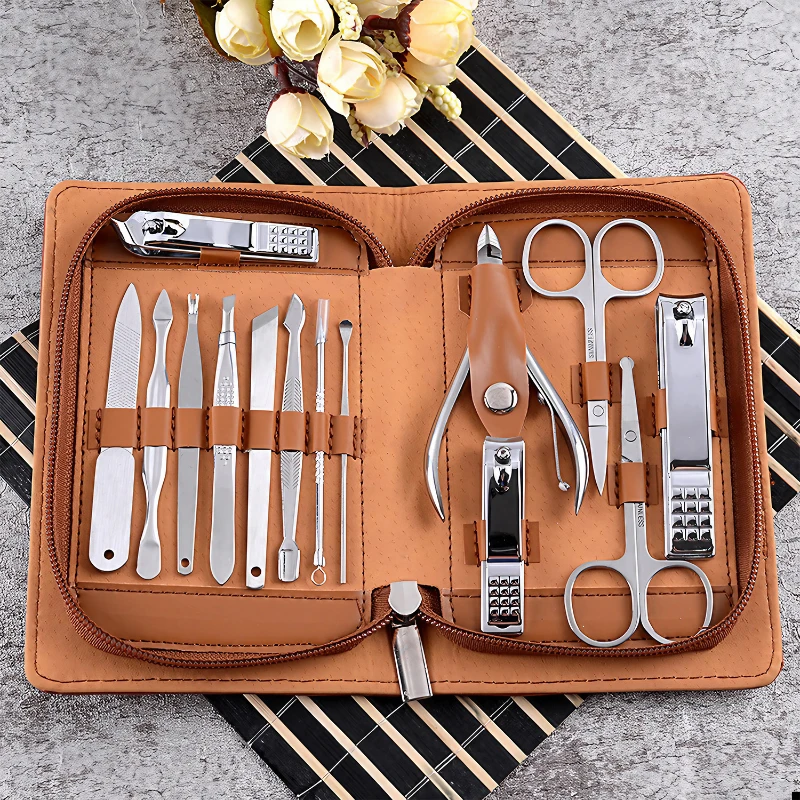 14 pcs stainless steel manicure tool set